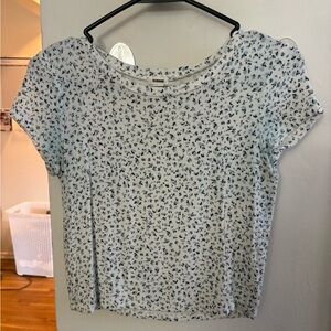 Garage Blue Floral Top